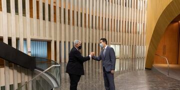 Manuel Calvo recibió al vicegobernador de Jujuy, Carlos Haquim