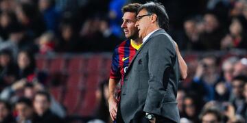 Messi y Martino en el Barcelona (Foto: TyC Sports)