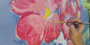 Mural en un refugio de Raco (Emanuel Gall\u002E Facebook)