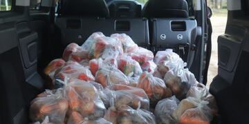 Continúa la entrega de módulos alimentarios en Carlos Paz