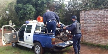 Las motos fueron retenidas en Guaraní\u002E