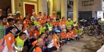 Los cicloperegrinos partieron de la iglesia catedral de la ciudad de Formosa