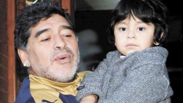 Diego Armando Maradona y su hijo, Dieguito Fernando (Foto:  Instagram)