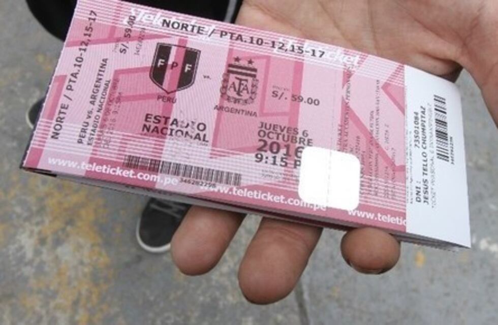 El insólito método para revender entradas de Argentina-Perú