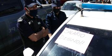 Protestas de la Policía Bonaerense por un aumento salarial\u002E