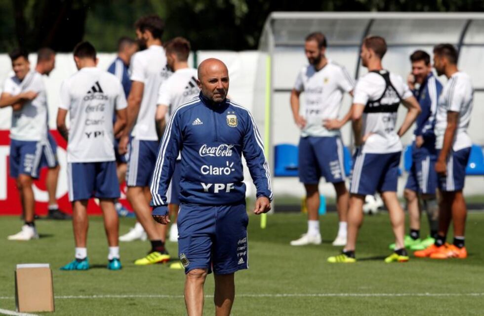 Jorge Sampaoli no confirmó el equipo para enfrentar a Croacia