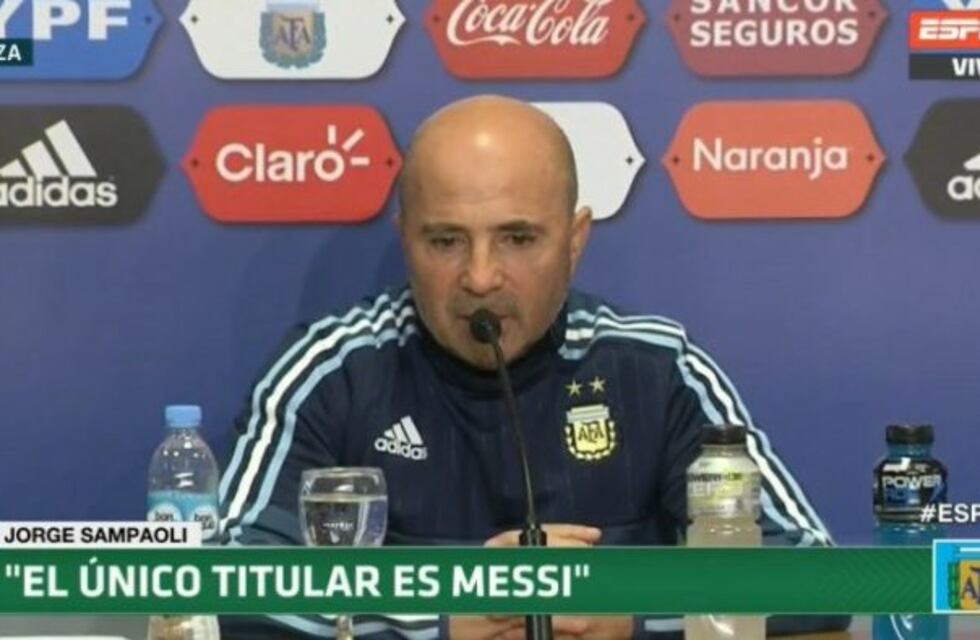 Sampaoli: "El único titular en la Selección es Messi; el resto será evaluado"