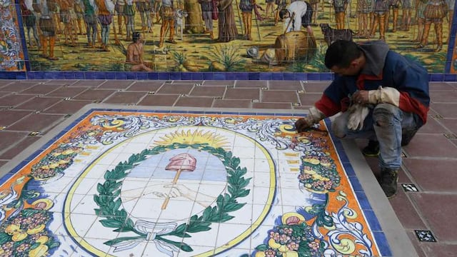 Plaza España de Mendoza.