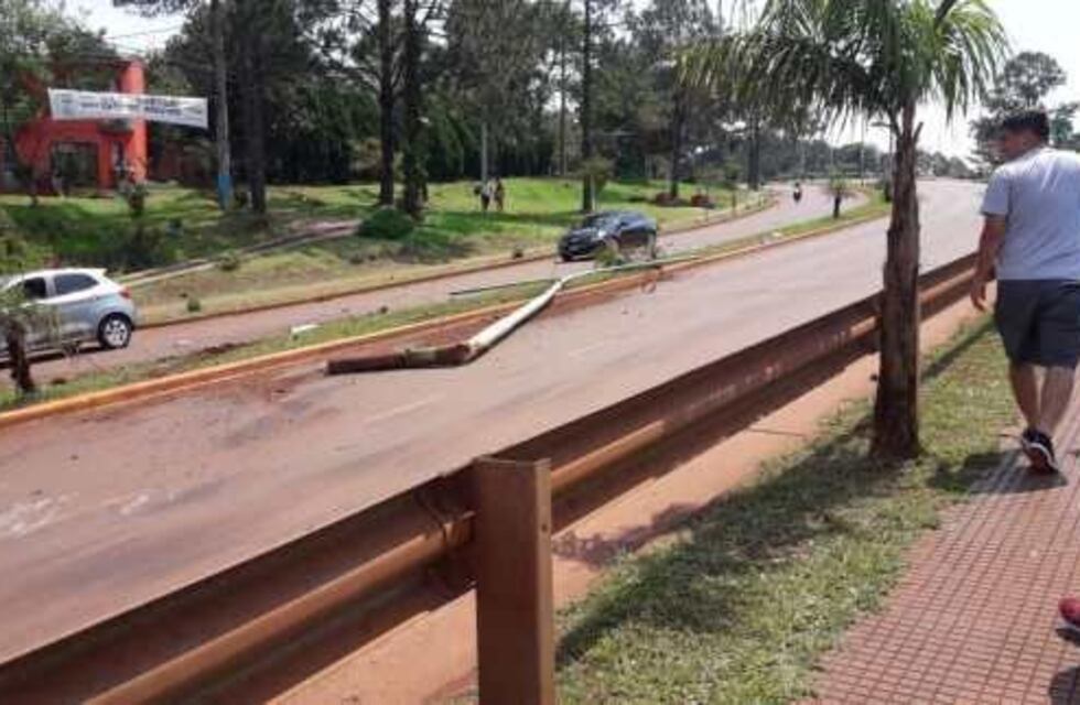 Insólito: la autovía de Oberá fue escenario de un nuevo siniestro vial