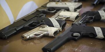 Las armas de fuego generan preocupación en la provincia y en la ciudad\u002E (Archivo)
