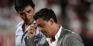 River: Marcelo Gallardo seguirá con reposo y no estará en la práctica de este jueves\u002E (AFP)
