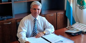 Claudio Poggi desde su oficina en el Congreso de la Nación\u002E