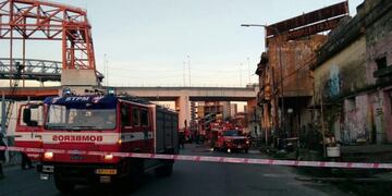 Se incendió un conventillo en La Boca