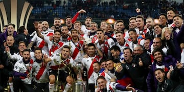 En el vestuario de River cantaron contra Angelici y Macri\u002E Foto: REUTERS\u002E