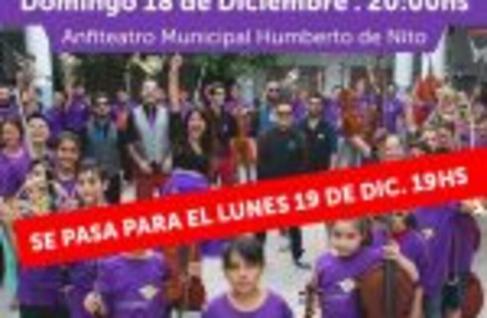 Se pasó para el lunes el recital solidario para juntar juguetes