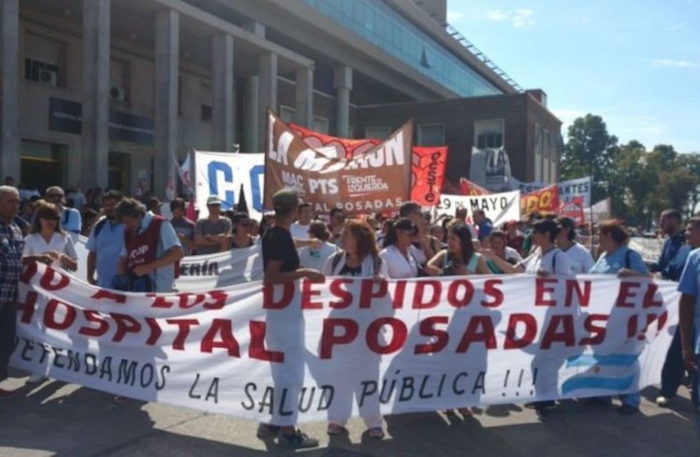 Trabajadores del hospital Posadas amenazaron con cortar Acceso Oeste