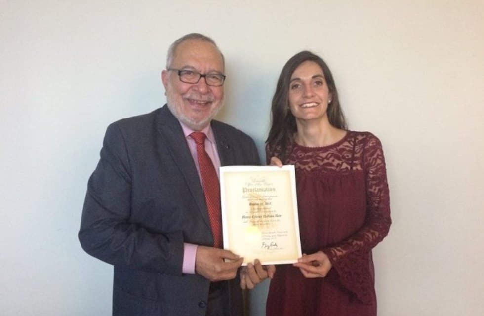 Una mendocina fue distinguida como Ciudadana Ilustre en Estados Unidos