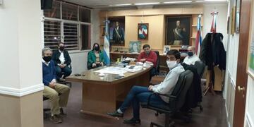 El COES se reunió con el intendente Martín Oliva\u002E
