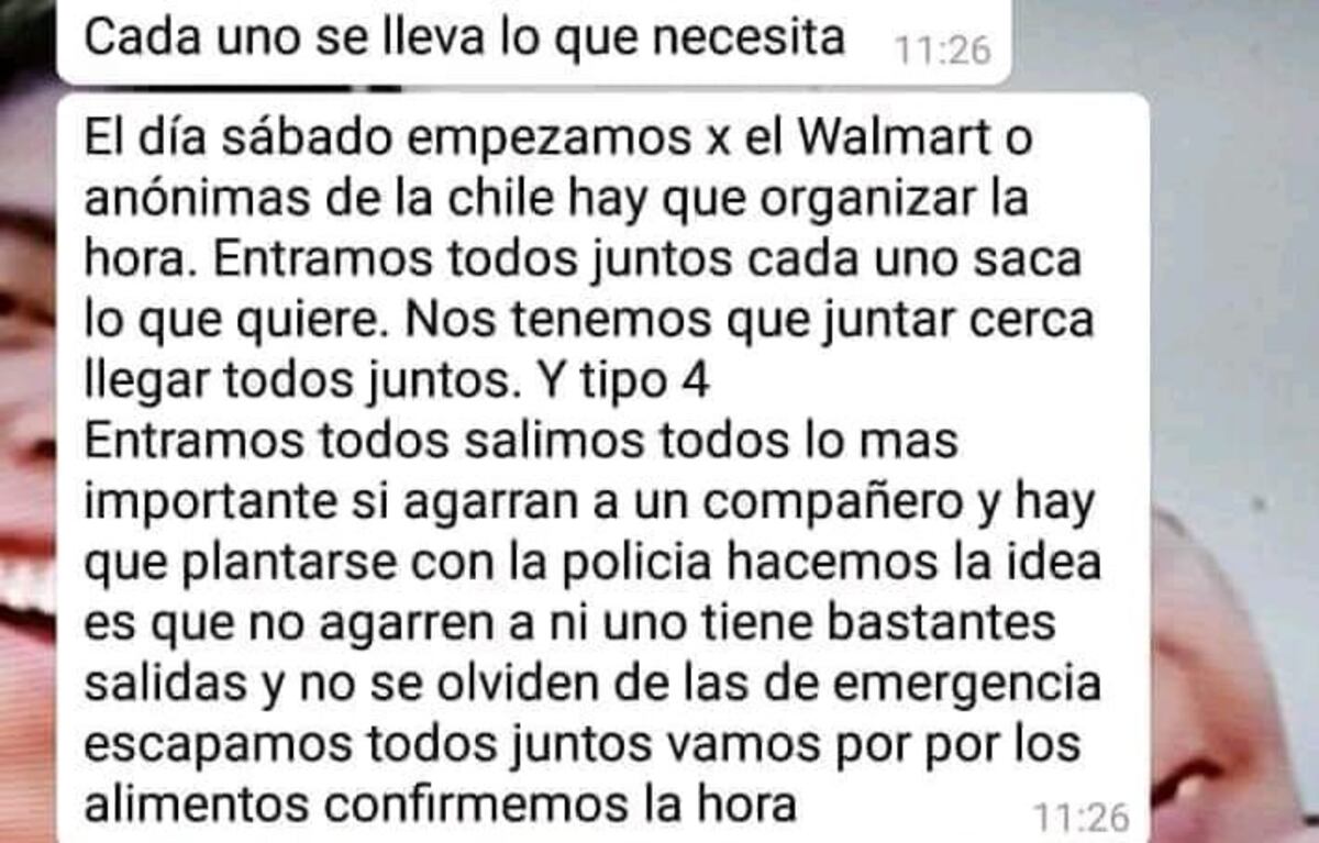 Se organizaban a través de WhatsApp\u002E