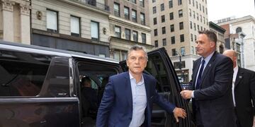 Macri en Nueva York\u002E (Foto: Clarín)