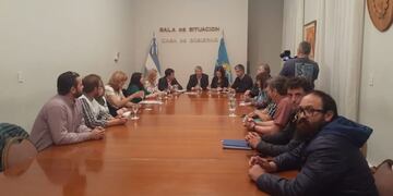 Reunión docentes y provincia