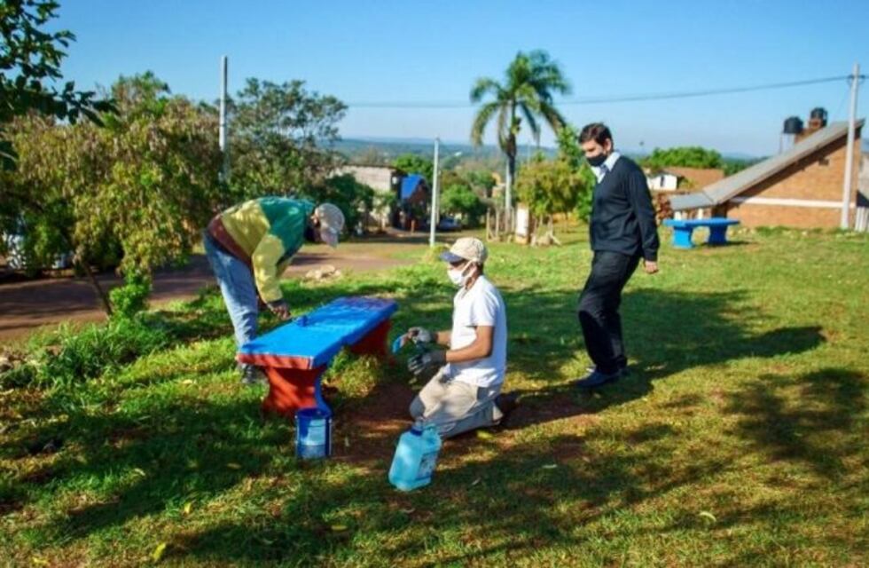 El intendente Martínez supervisó las obras que se realizan en Eldorado