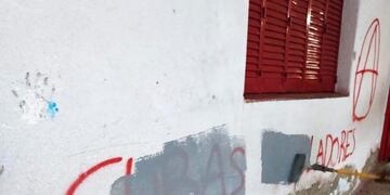 Vandalismo en una escuela de San Luis\u002E