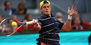 Diego Schwartzman ganó en su debut en el Masters 1000 de Roma\u002E Foto: DPA\u002E
