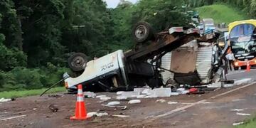 Un joven de 17 años falleció en un accidente fatal en Ruta 12\u002E (Foto: Primera Edición)