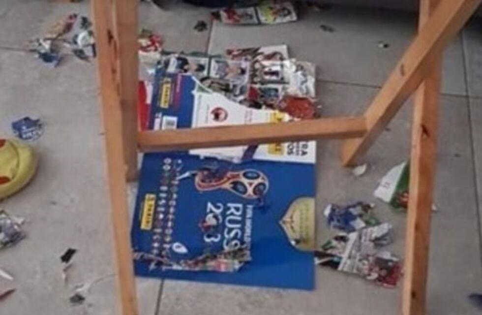 Estaba a punto de completar el álbum del Mundial pero el perro se lo comió