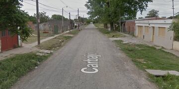 El siniestro se produjo por calle Carbajo al 200 en barrio San Jorge\u002E (Street View)