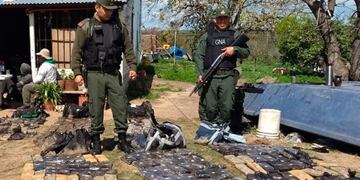 Gendarmería desarticuló a una banda que transportaba 292 kilos de marihuana en Paraná