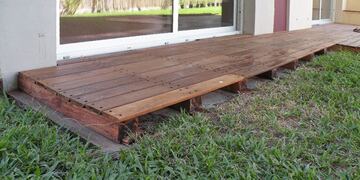 El sujeto quedó atrapado debajo de un deck en Estancia Vieja\u002E