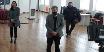 El ministro de Gobierno, Esteban Borgonovo, habló en conferencia de presa tras la reunión del Comité Central de Crisis\u002E (Archivo)