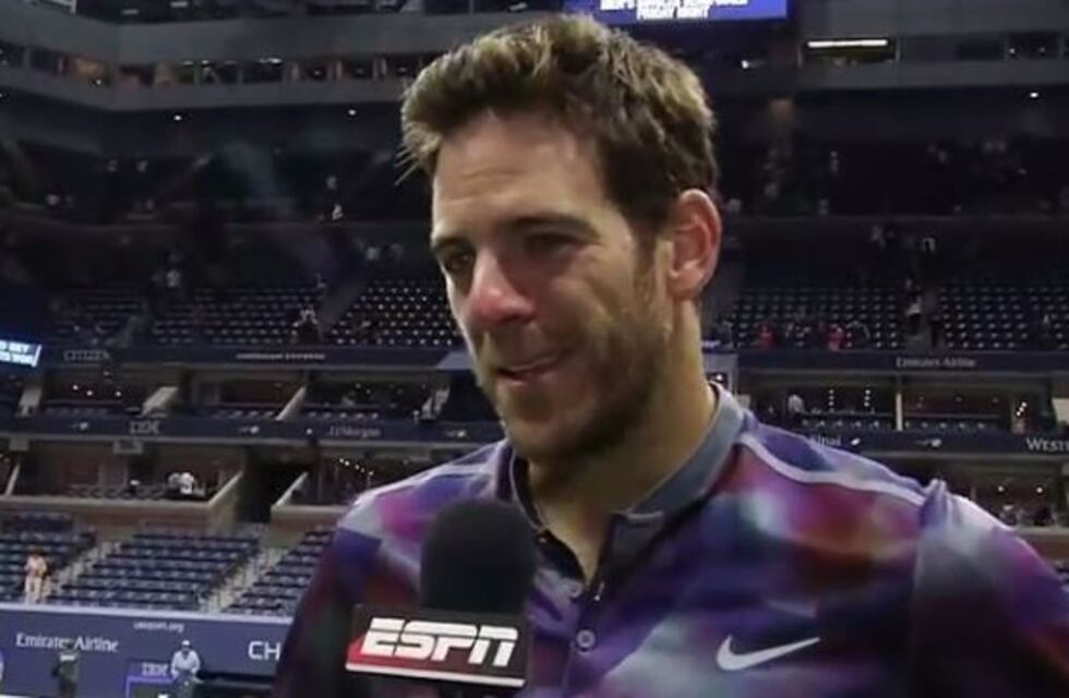 Del Potro, emocionado tras el triunfazo ante Federer: "Jugué el mejor partido del torneo"