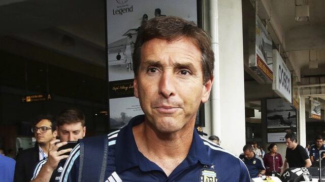 El entrenador de la selecciu00f3n argentina Sub-20, Claudio u00dabeda.