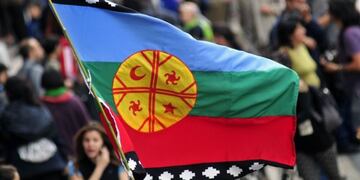 Wenufoye, la bandera mapuche (Foto: ahoranoticias)\u002E