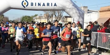 Momento de la emotiva largada