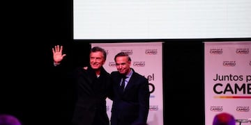 Macri y Pichetto\u002E (Foto: Federico López Claro)