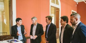 Emmanuel Inca, de Jujuy, dialoga con Marcos Peña