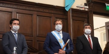 Rodolfo Suarez apertura de Asamblea Legislativa\u002E Sesiones ordinarias\u002E Legislatura de Mendoza\u002E Mario Abed\u002E Andrés Lombardi\u002E Coronavirus\u002E