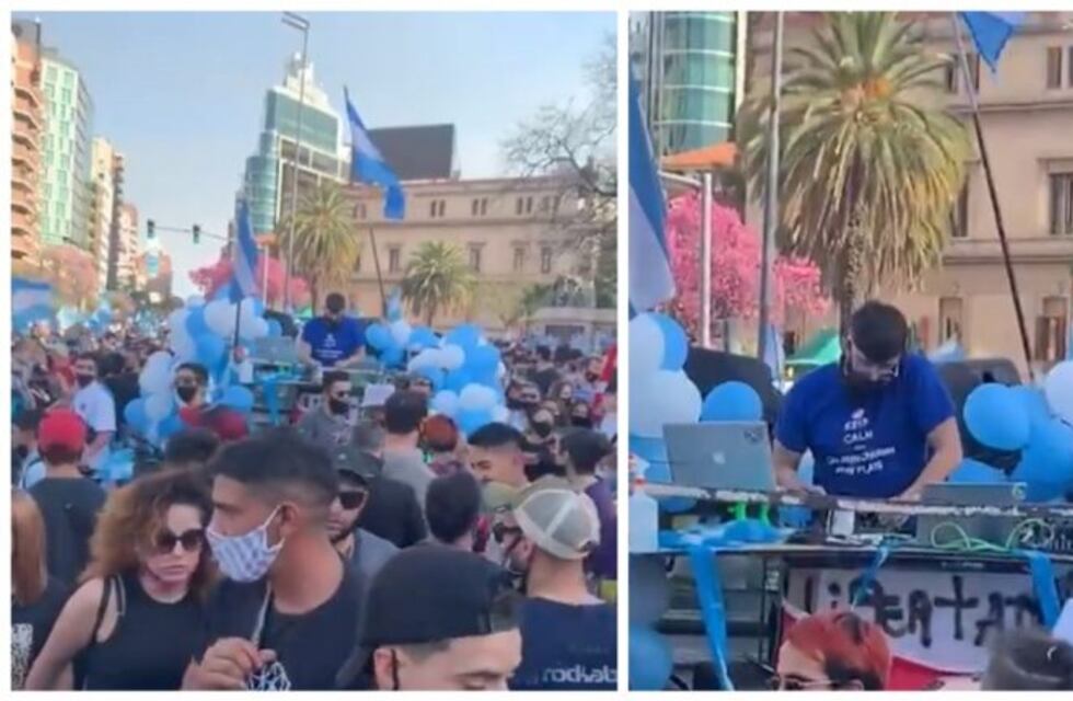 Djs y música electrónica en el banderazo del 12O en Córdoba