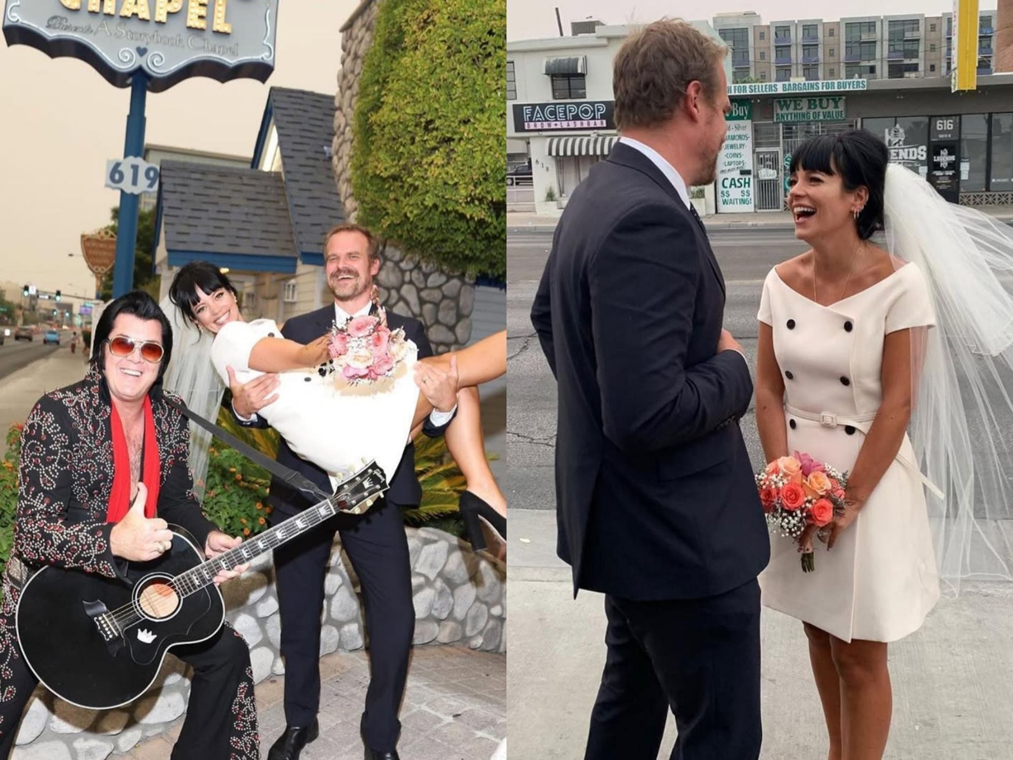 De conocerse en una app de citas a un divorcio escandaloso: la historia de amor entre David Harbour y Lily Allen