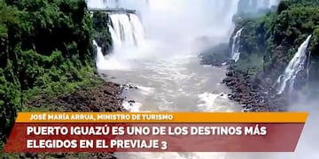 Cataratas del Iguazú entre los destinos turísticos más elegidos.