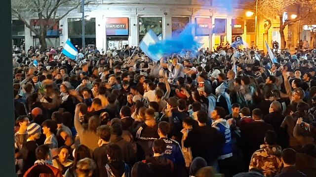 Una multitud festejó en Rafaela la Copa América obtenida por la Selección
