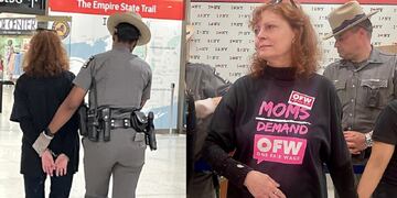 Susan Sarandon, detenida.