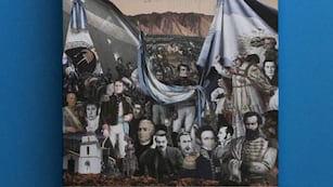 Composición que ilustra la portada del libro "¿Güemes es Jujeño?", de Jorge D. Calvetti.