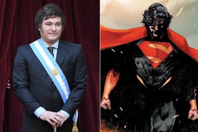 Javier Milei se comparó con el nuevo cómic de Superman: "Fenómeno barrial"