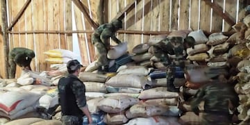 El Soberbio: golpe al contrabando de soja