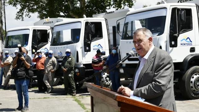 Jaldo recorrió la ciudad de Monteros.